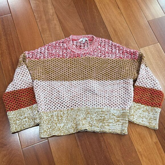 Derek Lam 10 Crosby Crew Neck Colorblock Sweater Sz SP - Picture 3 of 12